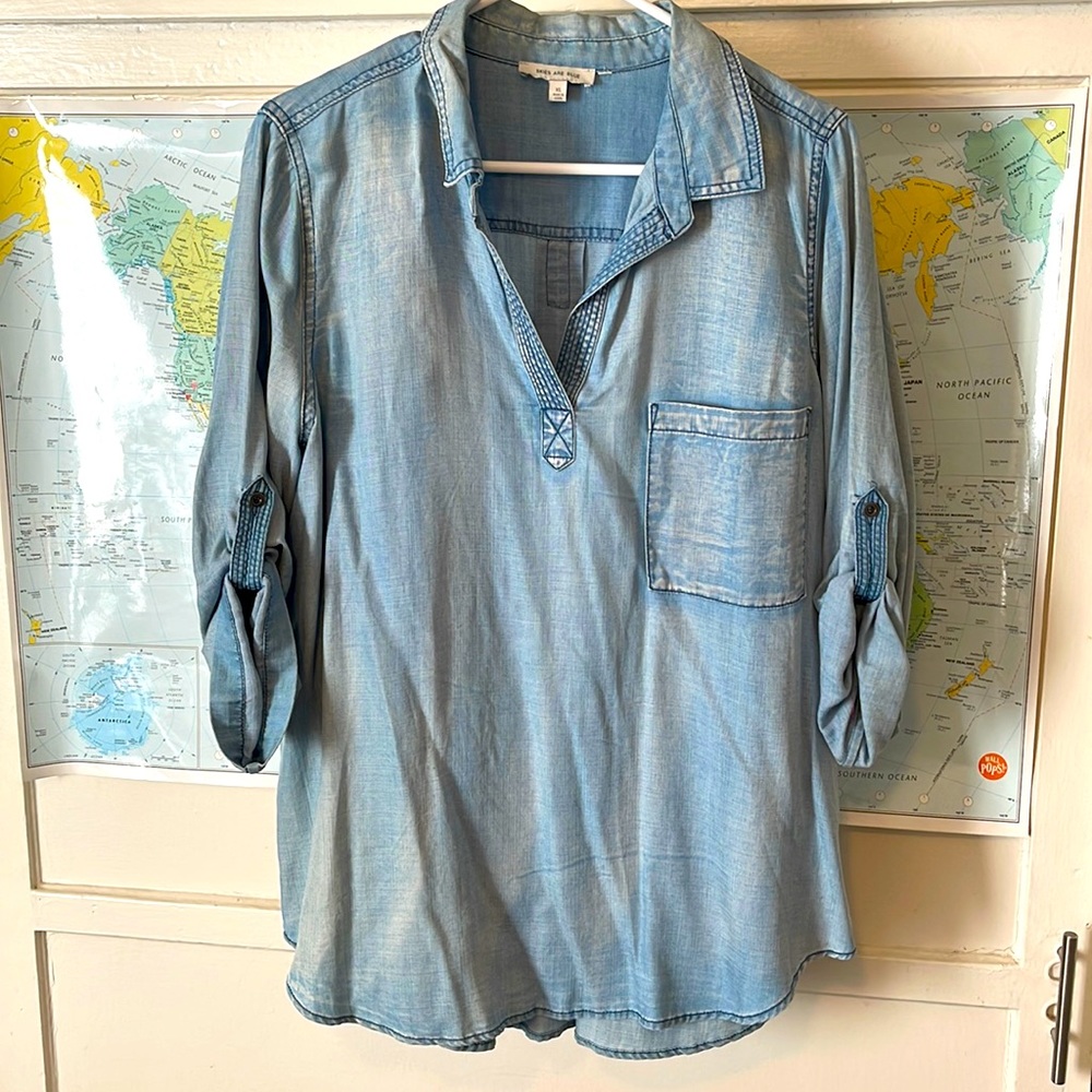 Denim top